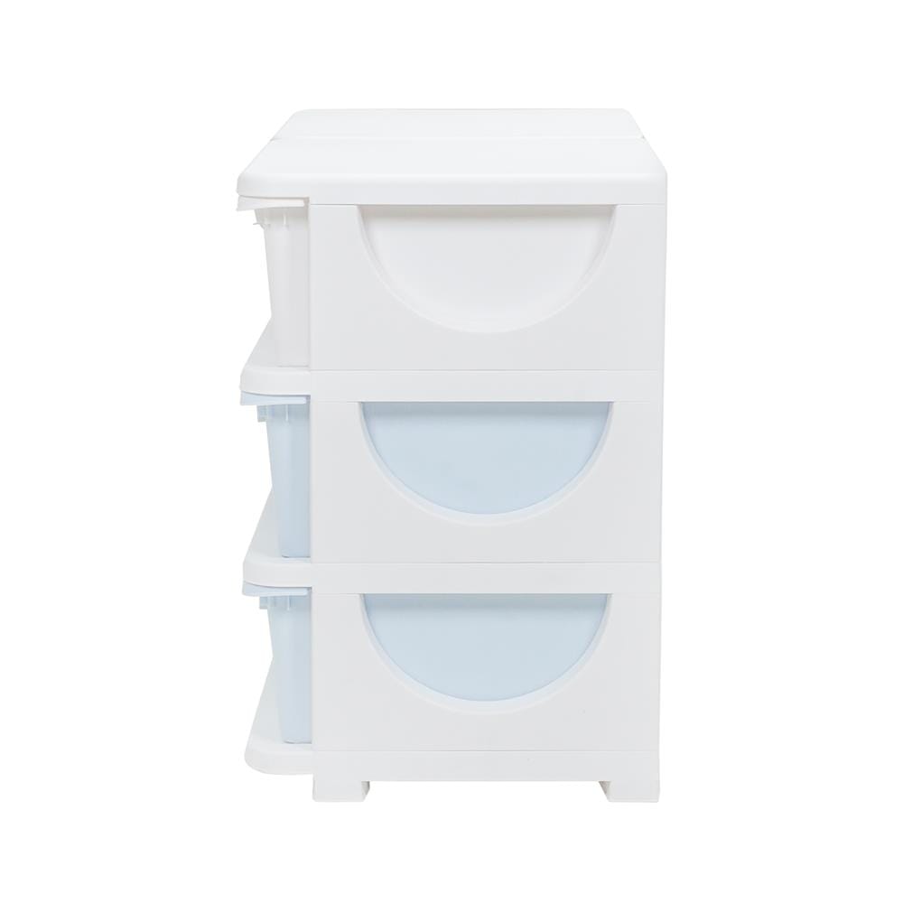 ตู้ลิ้นชัก 3 ชั้น STACKO LITTLE-P 75x37x56 ซม. สีฟ้า/ขาว