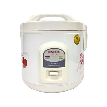 หม้อหุงข้าวอุ่นทิพย์ DAICHI MRC-112 1 ลิตร ลายหัวใจ สีขาว