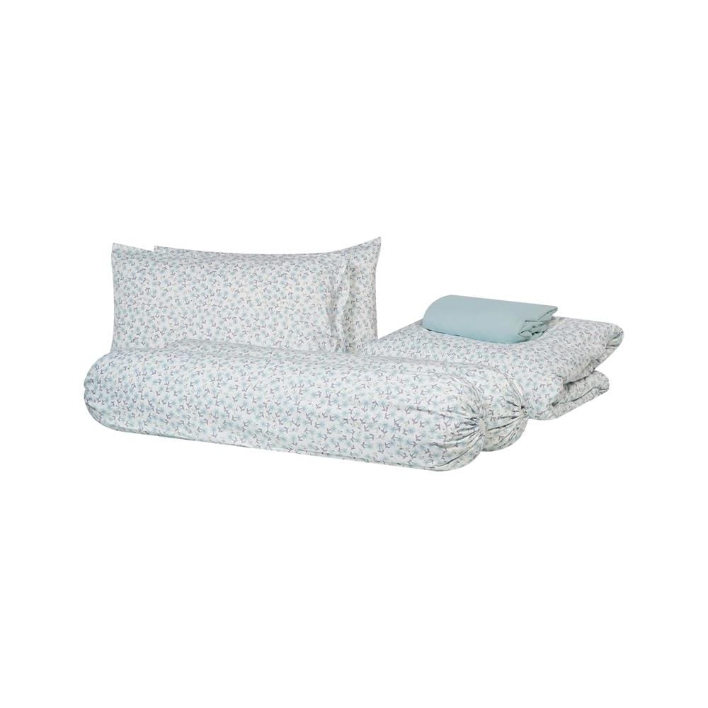 ชุดผ้าปูที่นอน 6 ฟุต (ชุด 6 ชิ้น) HOME LIVING STYLE TEENY สี BLUE
