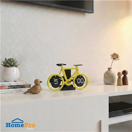 นาฬิกาตั้งโต๊ะ SNAZZ MC3 BICYCLE 8.2x4.9 นิ้ว สีเหลือง_1