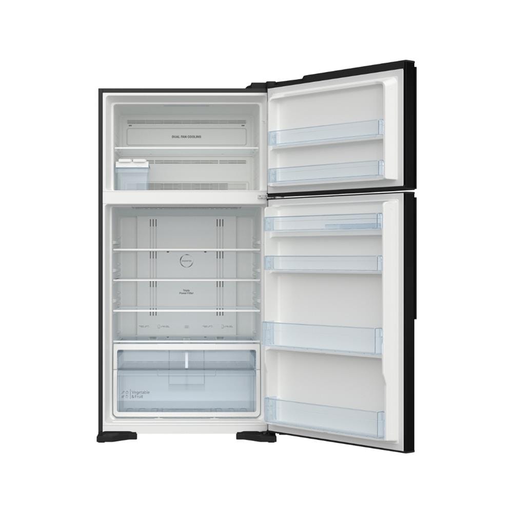 ตู้เย็น 2 ประตู HITACHI R-V700PA-1 U 24.7 คิว สเตนเลสดำ อินเวอร์เตอร์