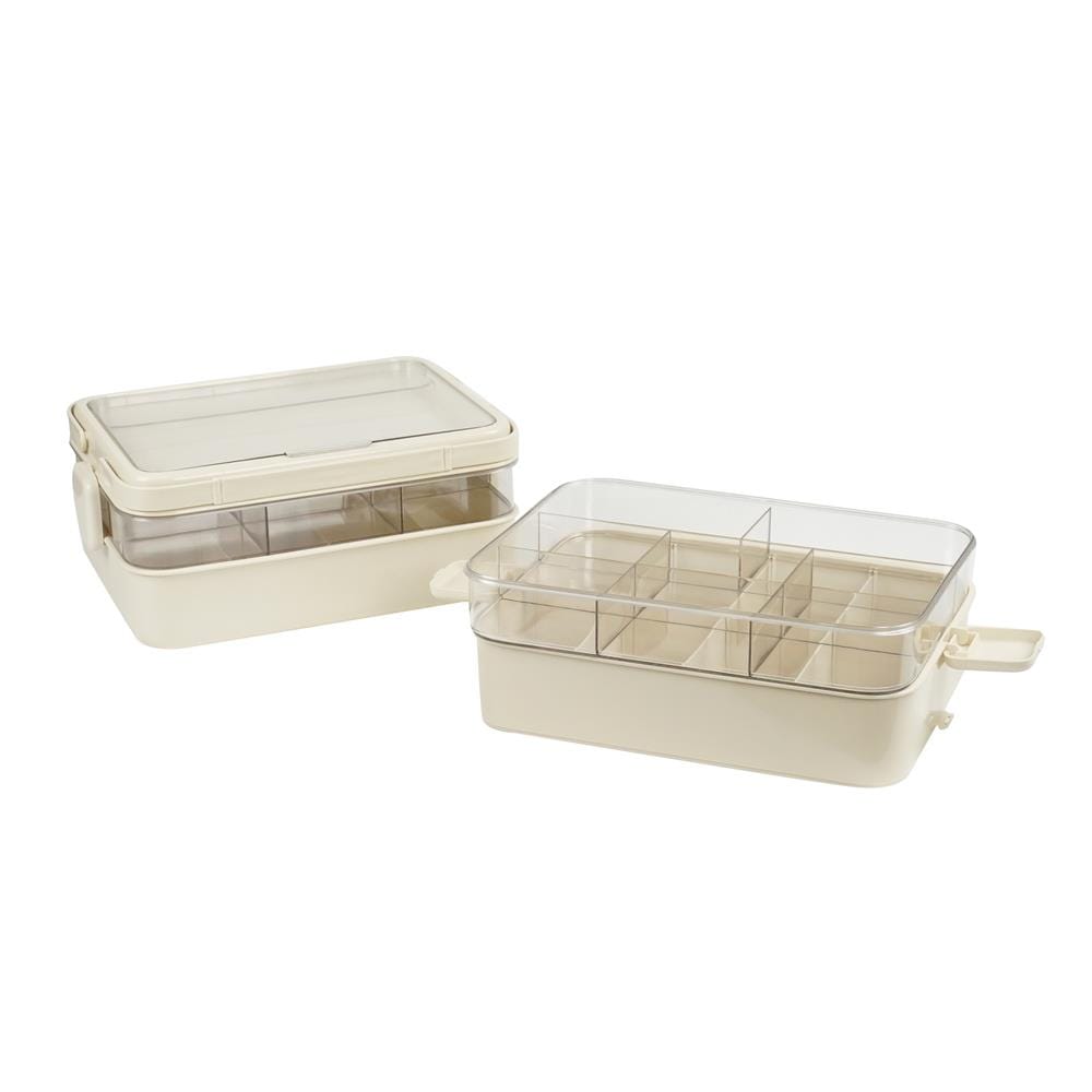 กล่องหูหิ้ว STACKO JUDY 33.5x23.5x25 ซม. สีครีม