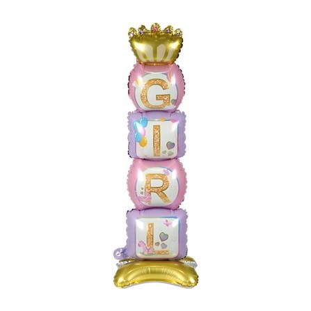 ลูกโป่งฟอยล์ GIRL SNAZZ 46 นิ้ว สีชมพู_0