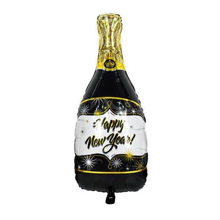 ลูกโป่งฟอยล์ HAPPY NEW YEAR SNAZZ 18 นิ้ว สีดำ_1