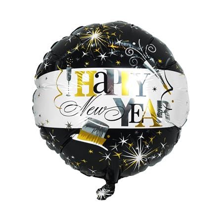 ลูกโป่งฟอยล์ HAPPY NEW YEAR SNAZZ 18 นิ้ว สีดำ_3