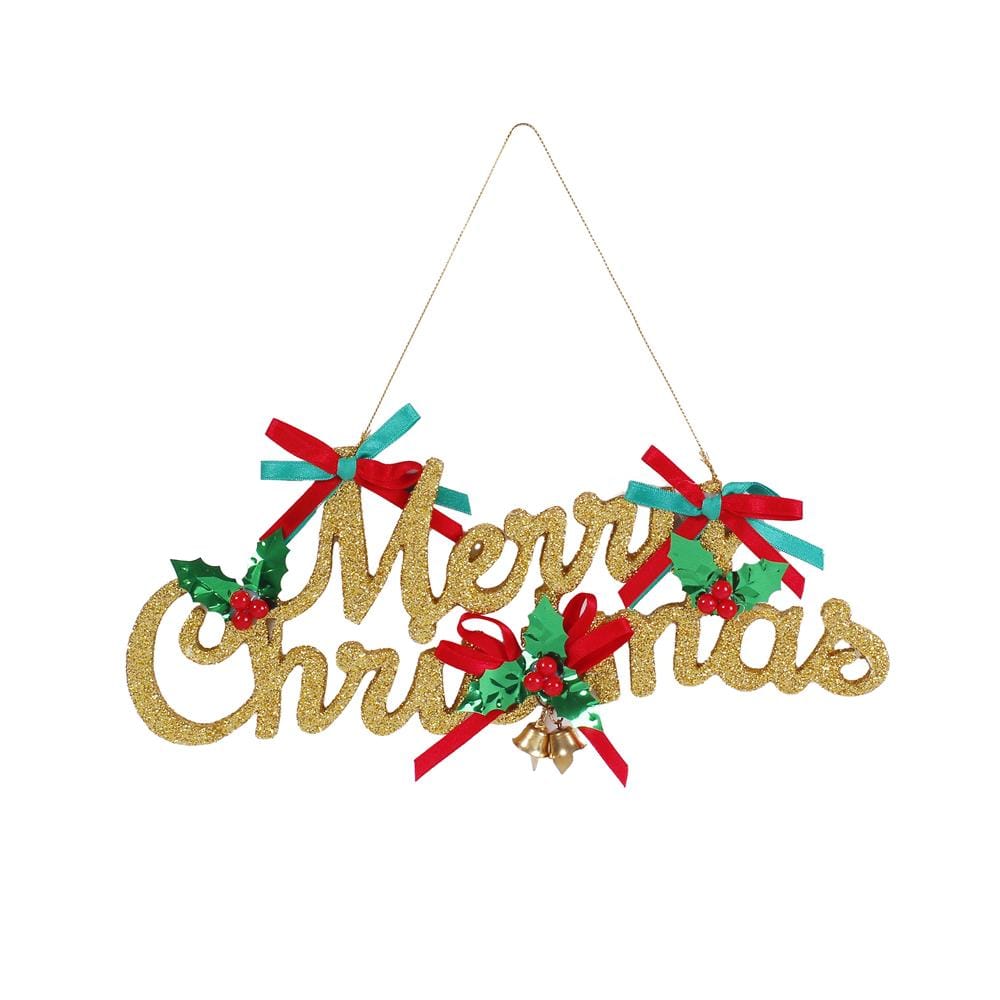 ป้ายตกแต่ง MERRY CHRISTMAS SIAMXMAS 30 ซม. สีทอง