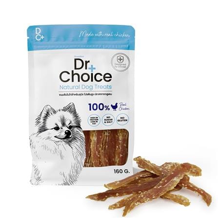 ขนมสุนัข DR.CHOICE SEASAME CHICKEN JERKY 160 ก._0