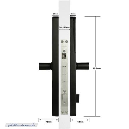 กลอนดิจิตอล CONLOCK CL-X1 สีขาว_7