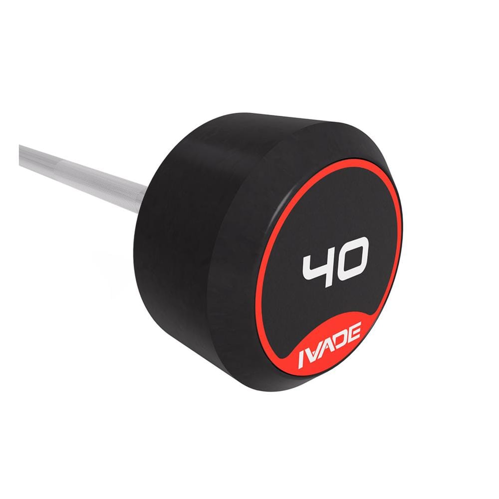 บาร์เบลแกนตรงหุ้มยาง IVADE 40 กก. (1 ชิ้น)
