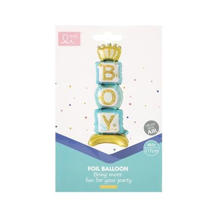 ลูกโป่งฟอยล์ BOY SNAZZ 46 นิ้ว สีฟ้า_3