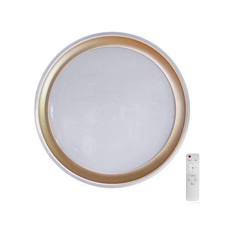ไฟเพดาน LED STARLIGHT 04-CL-20369-BR 65 วัตต์ DAYLIGHT/COOL WHITE/WARMWHITE 19 นิ้ว สีขาว/น้ำตาล_0