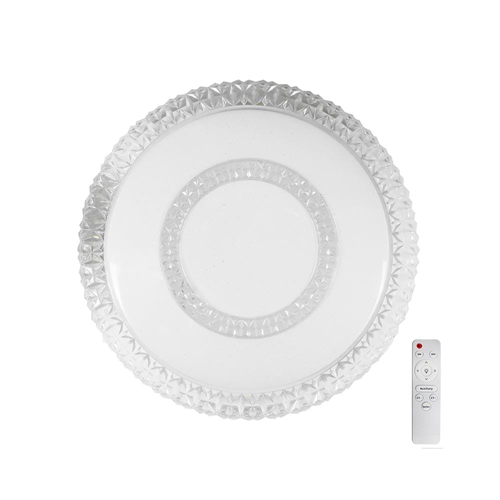 ไฟเพดาน LED STARLIGHT 04-CL-20803-CL LED 65 วัตต์ DAYLIGHT/COOL WHITE/WARMWHITE 19 นิ้ว สีขาว