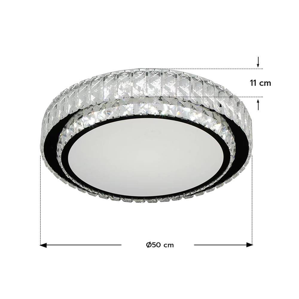 ไฟเพดาน LED STARLIGHT 04-SL-1011-500 80 วัตต์ DAYLIGHT/COOL WHITE/WARMWHITE 19 นิ้ว สีขาว