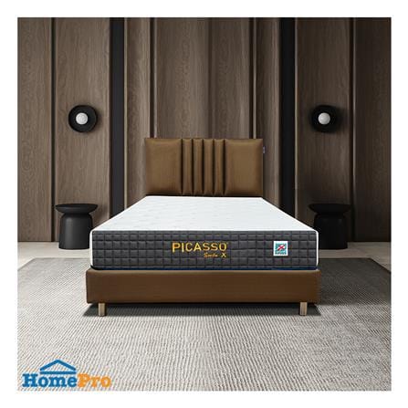 ที่นอนพ็อกเก็ตสปริง 3.5 ฟุต สุญญากาศ PICASSO รุ่น SMILE X พร้อมโซฟา COZY สีน้ำตาล 1 ตัว_3