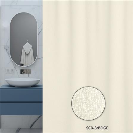 ม่านห้องน้ำ PVC WSP SCB-3/BEIGE 180X180ซม._4