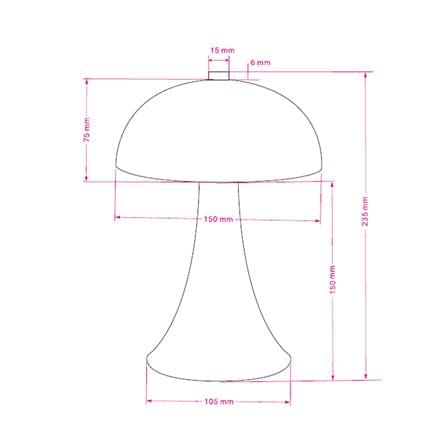 ไฟตั้งโต๊ะ LED CARINI TCW25502-SV 1.2 วัตต์ WARM WHITE สีเงิน_3