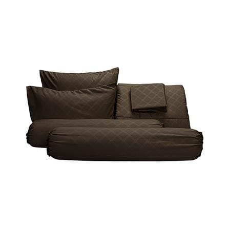 ชุดผ้าปูที่นอน 5 ฟุต (ชุด 6 ชิ้น) PICASSO BASIC ENJOY BROWN_2