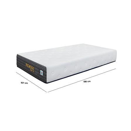 ที่นอนพ็อกเก็ตสปริง 3.5 ฟุต สุญญากาศ PICASSO รุ่น SMILE X พร้อมโซฟา COZY สีครีม 1 ตัว_6