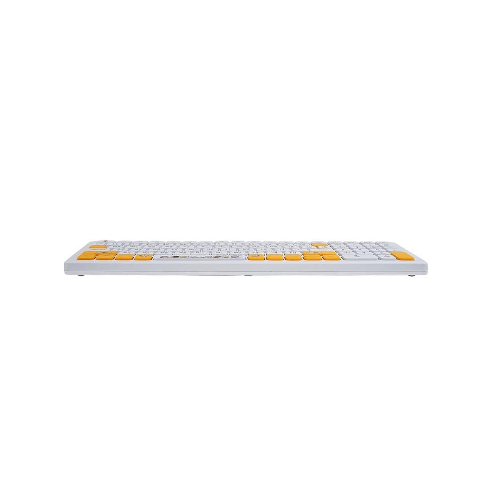 ชุดคีย์บอร์ดและเมาส์ไร้สาย ANITECH SNP-PA814 ลายสนูปปี้ สีขาว