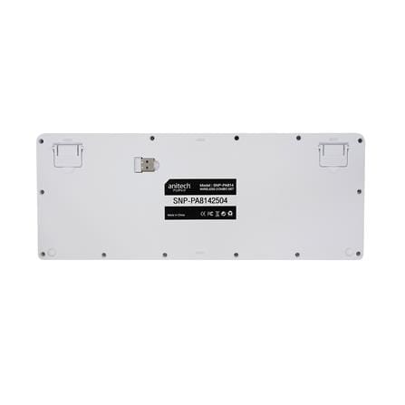 ชุดคีย์บอร์ดและเมาส์ไร้สาย ANITECH SNP-PA814 ลายสนูปปี้ สีขาว_2