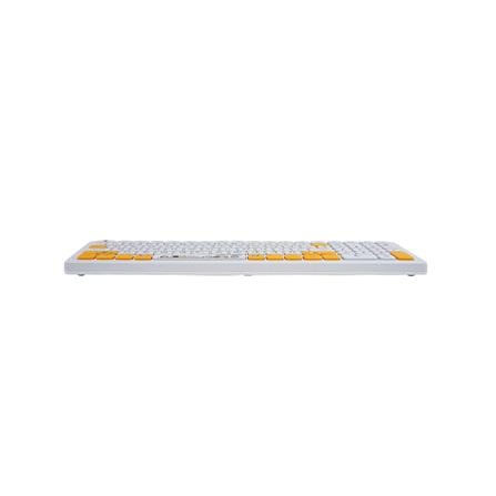 ชุดคีย์บอร์ดและเมาส์ไร้สาย ANITECH SNP-PA814 ลายสนูปปี้ สีขาว_4