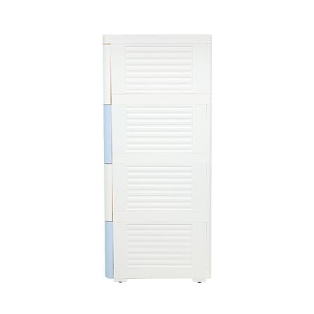 ตู้ลิ้นชัก 4 ชั้น STACKO LITTLE-P 57.6x40x92.7ซม. สีฟ้า/ขาว_3