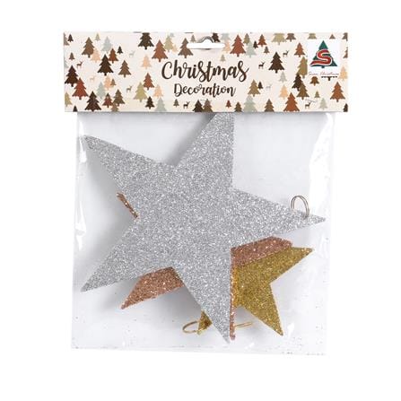 ของตกแต่ง SIAMXMAS STAR หลากสี (แพ็ก 3 ชิ้น)_2