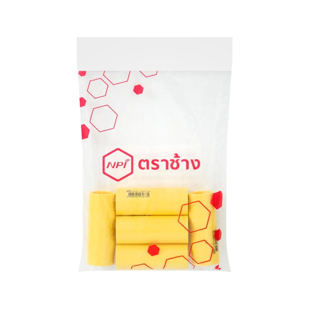 ข้อต่อตรง PVC ตราช้างNPI 3/8 นิ้ว สีเหลือง (แพ็ก 5 ชิ้น)