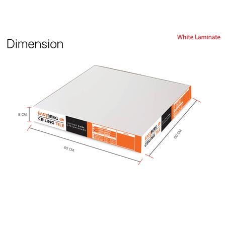 แผ่นยิปซั่ม GM EASTBERG ขาวผ่อง 60x60x0.8 ซม. (แพ็ก 10 ชิ้น)_4