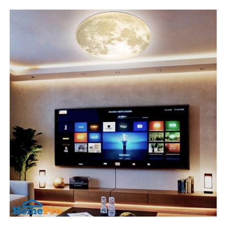 ไฟเพดาน LED STARLIGHT MOON 04-SL-23445-500 72 วัตต์ DAYLIGHT/COOL WHITE/WARM WHITE 19 นิ้ว สีขาว/เทา_3