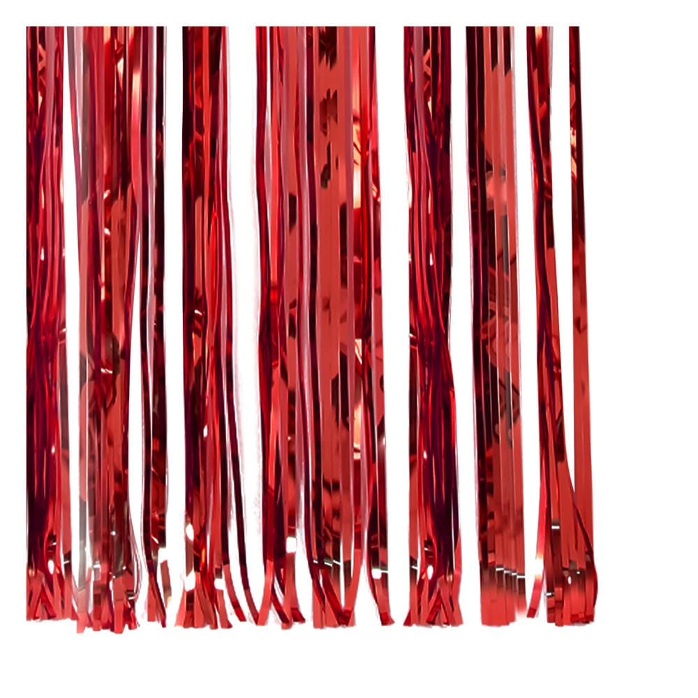 ม่านฟอยล์ตกแต่ง SIAMXMAS 63.5x180 ซม. สีแดง