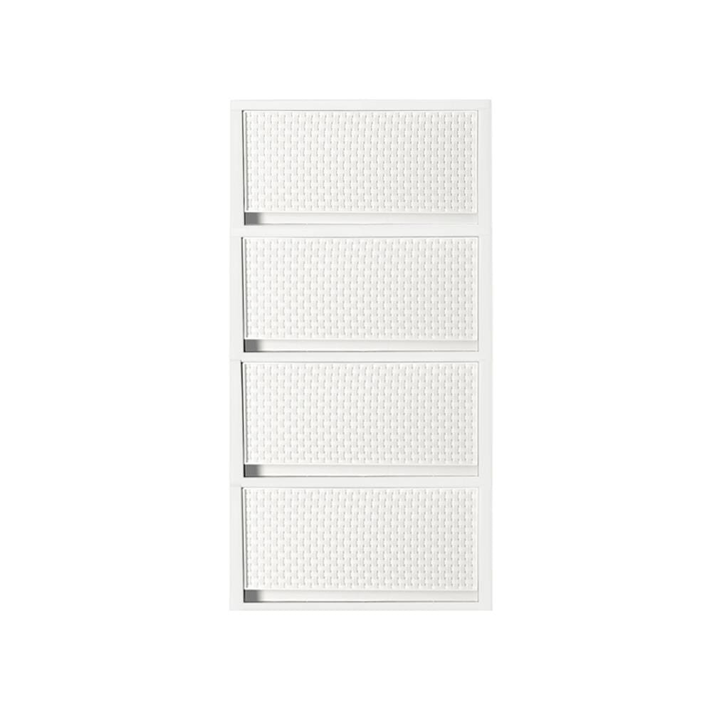 ตู้ลิ้นชัก 4 ชั้น STACKO SAAN 34.2x36.5x68.5 ซม. สีขาว