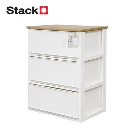 ตู้ลิ้นชัก 3 ชั้น STACKO MODULAR 53.5x36.5x68 ซม. สีขาว_0