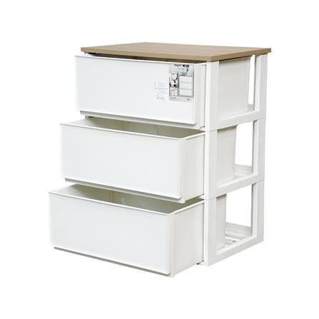 ตู้ลิ้นชัก 3 ชั้น STACKO MODULAR 53.5x36.5x68 ซม. สีขาว_2
