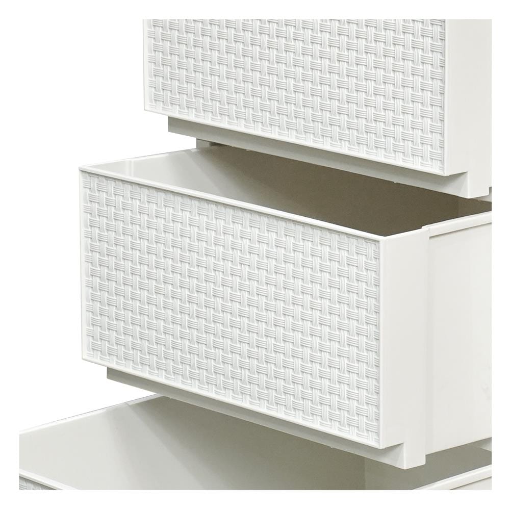 ตู้ลิ้นชัก 5 ชั้น STACKO SAAN 34.2x36.5x85.4 ซม. สีขาว