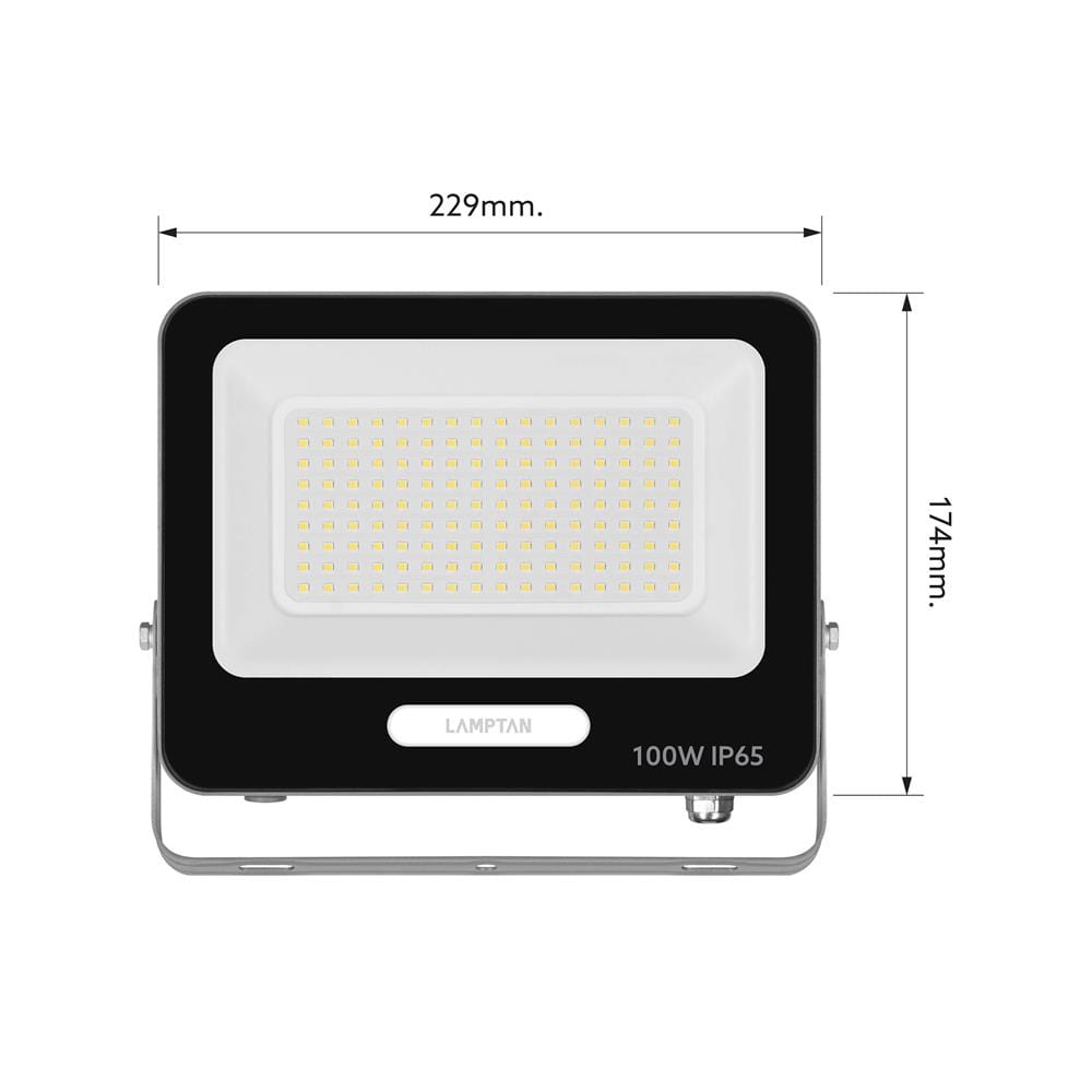 สปอตไลท์ภายนอก LED LAMPTAN FULLUX 100 วัตต์ DAYLIGHT
