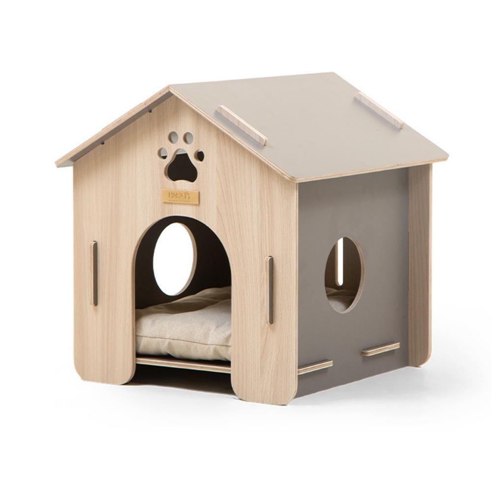 บ้านสัตว์เลี้ยง DR.CHOICE COZY HOME ELEGANT สีเทา