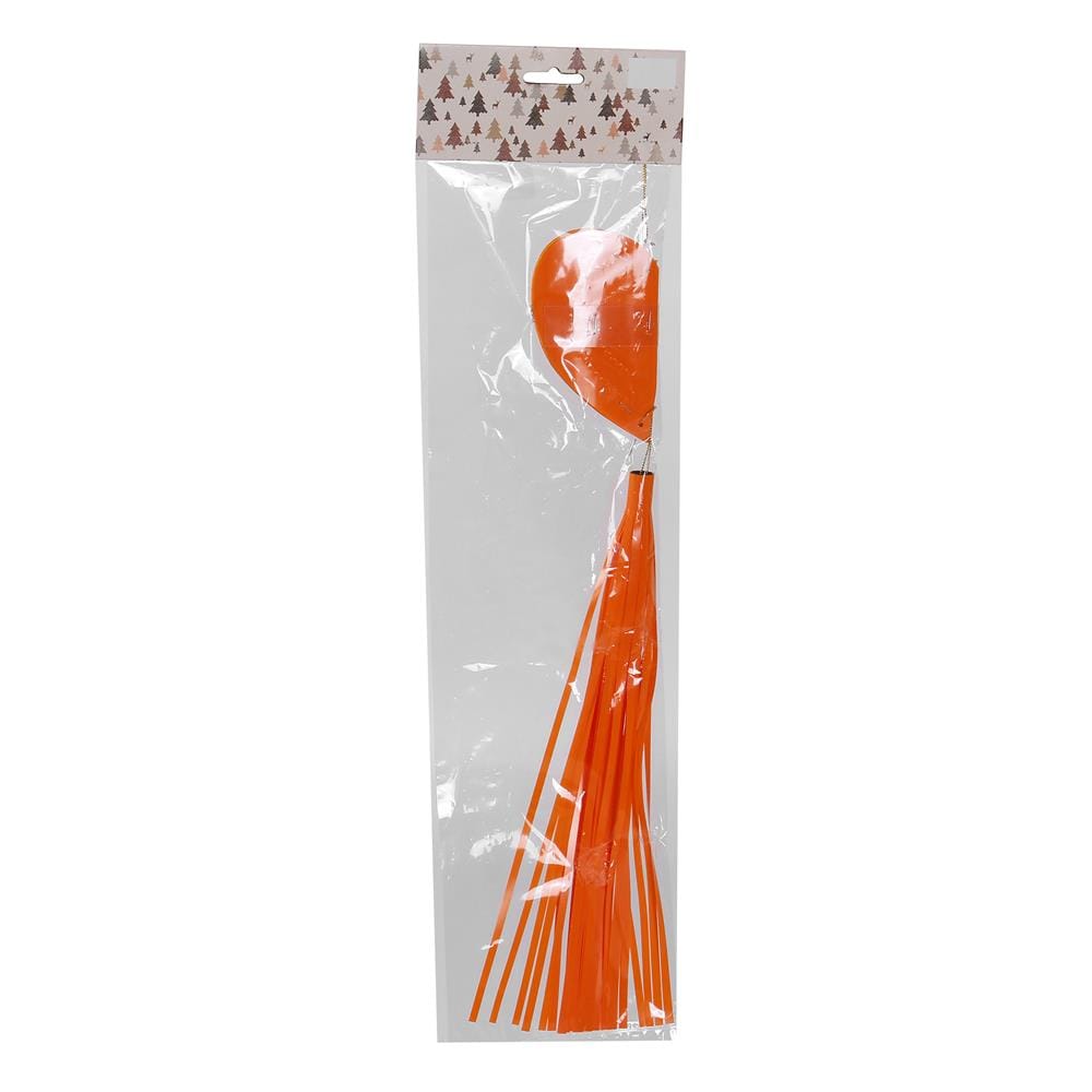 ของตกแต่ง หัวใจห้อยพู่ทูโทน SIAMXMAS 40 ซม. สีส้ม
