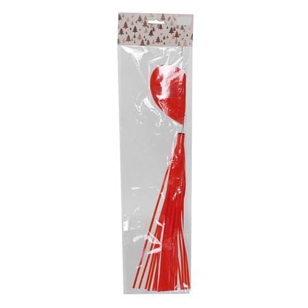 ของตกแต่ง หัวใจห้อยพู่ทูโทน SIAMXMAS 40 ซม. สีแดง_1