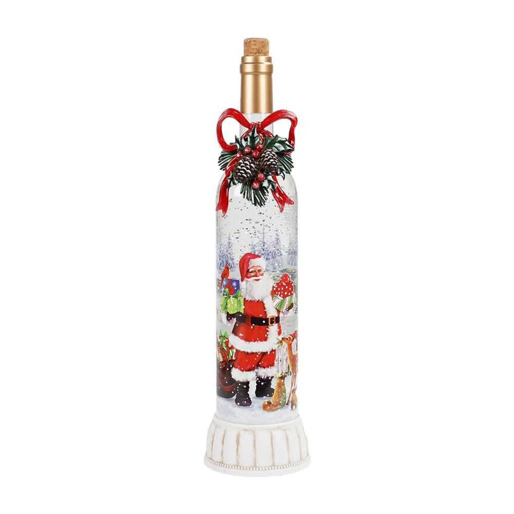 ของตกแต่งกล่องดนตรี SNAZZ SANTA BOTTLE 9.5x37.5 ซม. สีแดง_1