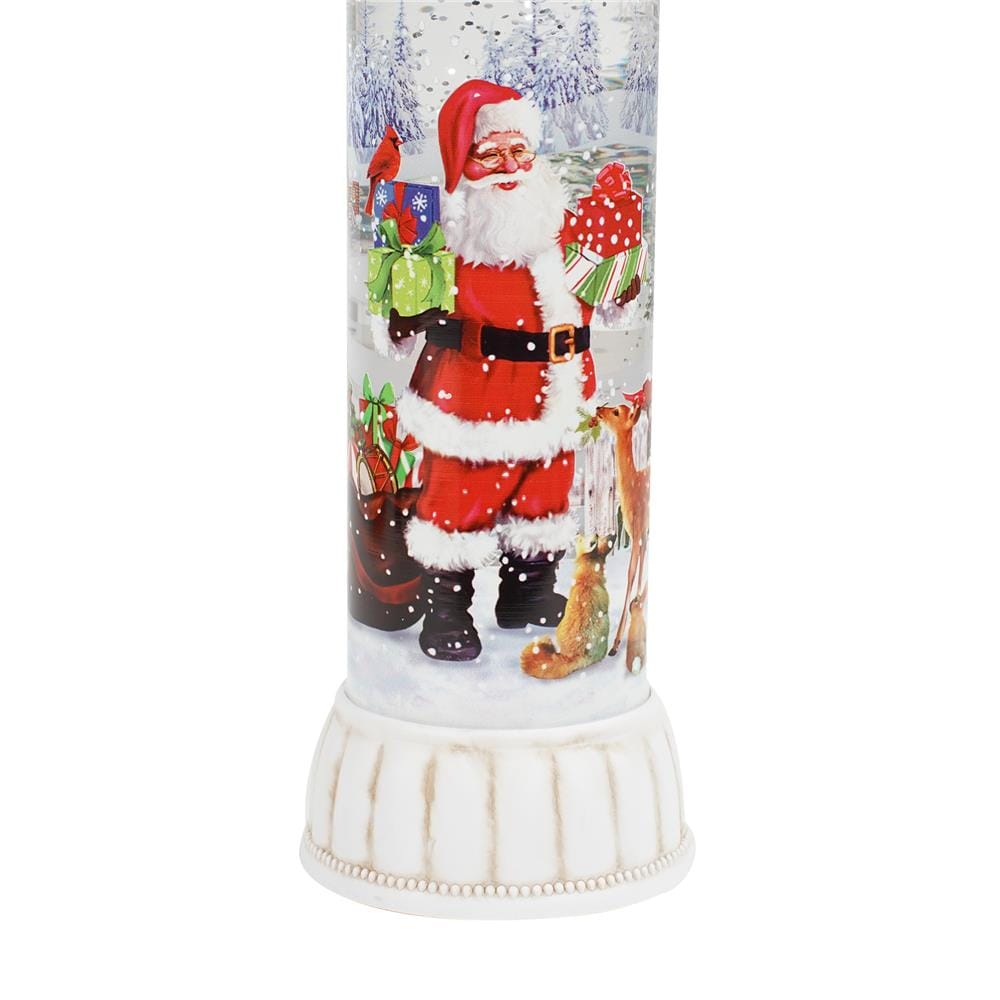 ของตกแต่งกล่องดนตรี SNAZZ SANTA BOTTLE 9.5x37.5 ซม. สีแดง