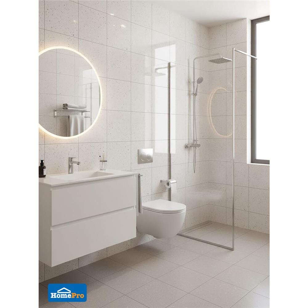 กระเบื้องพื้นพอร์ซเลน 60x60 ซม. COTTO เบเนเวนโต้ ขาว ซาติน PM 1.44 ตร.ม.