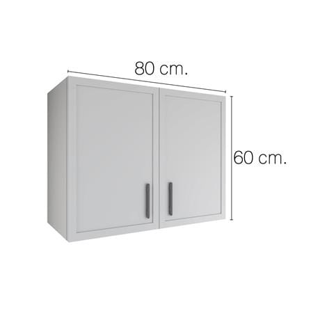 ตู้แขวนคู่ MJ SLIM SHAKER 80x60 ซม. สี ELEGANT GREY_3