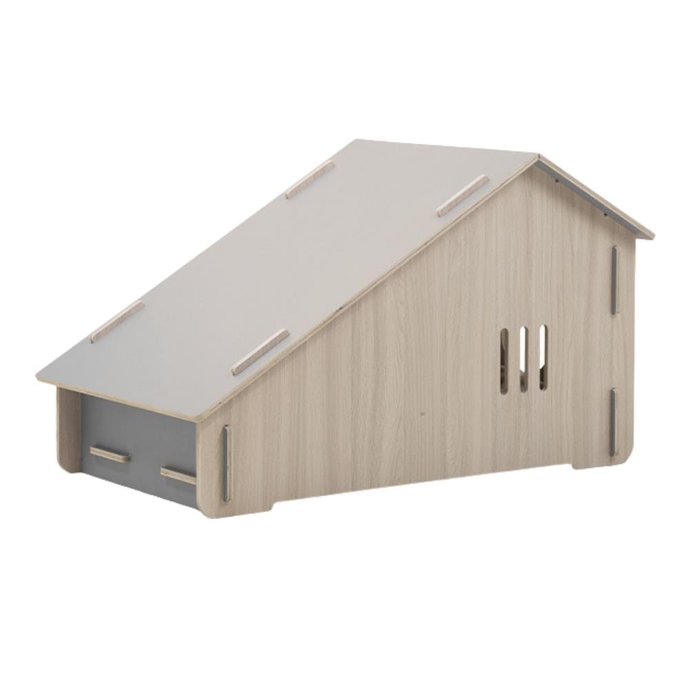 บ้านสัตว์เลี้ยงสโลป DR.CHOICE ROOF SLOPE ELEGANT สีเทา