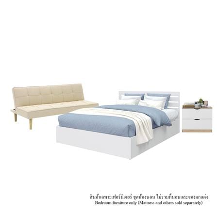 ชุดห้องนอน 6 ฟุต KONCEPT HAVE 59064088 สีขาว_0