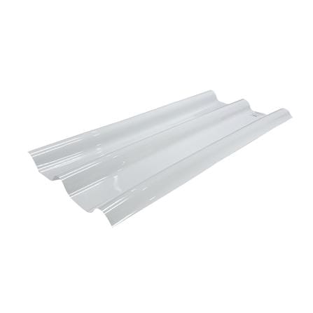 แผ่นโปร่งแสง ลอนคู่ ผิวเรียบ SUNSHIELD 1.2 มม. 0.51x1.2 ม. สีขาว_1