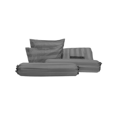 ชุดผ้าปูที่นอน 6 ฟุต (ชุด 6 ชิ้น) PICASSO TENCEL JASMINE สี BLACK_3