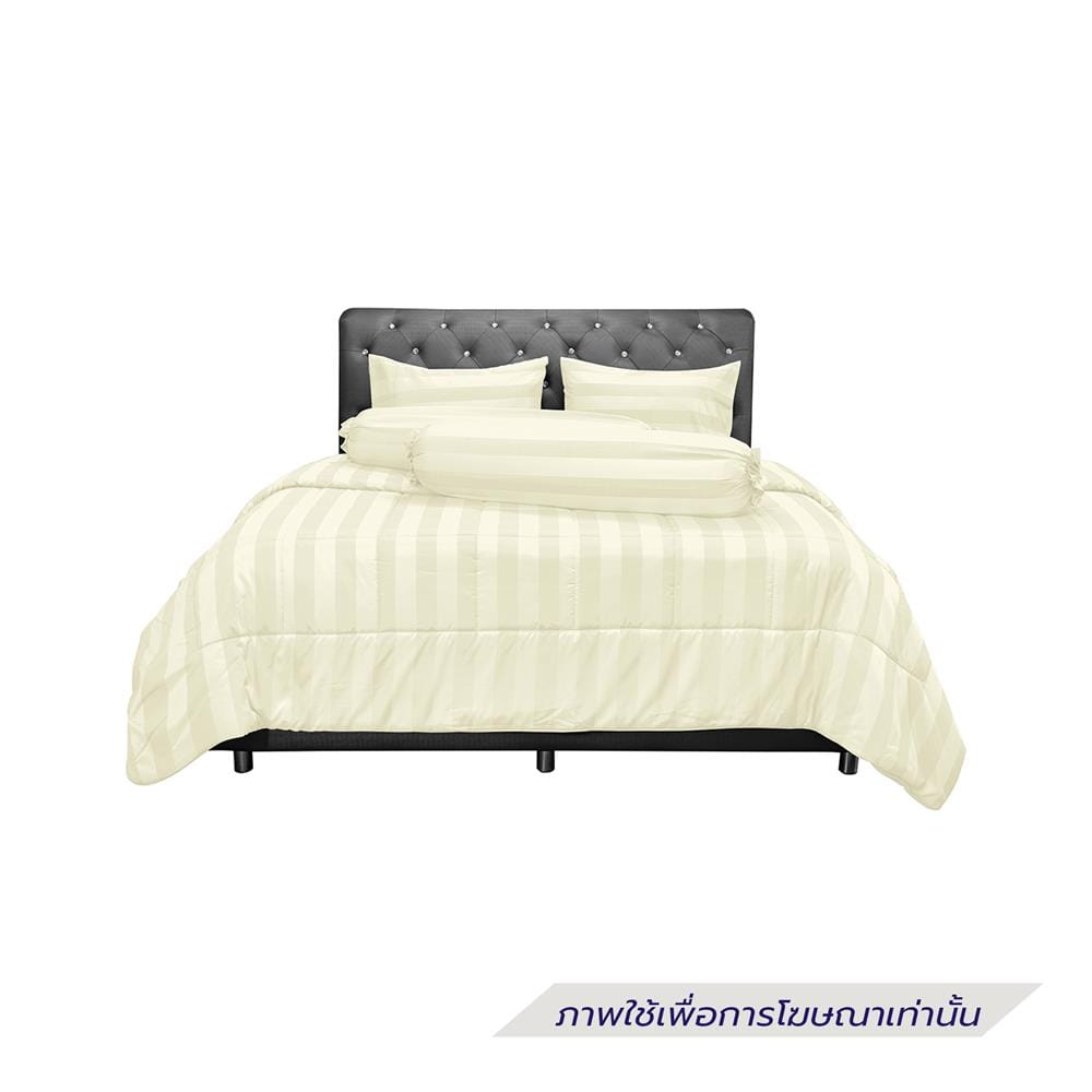 ชุดผ้าปูที่นอน 6 ฟุต (ชุด 6 ชิ้น) PICASSO TENCEL JASMINE สี CREAM