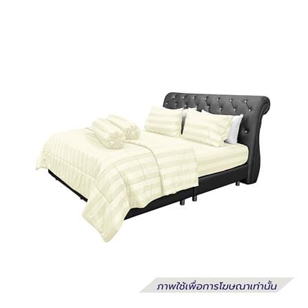ชุดผ้าปูที่นอน 6 ฟุต (ชุด 6 ชิ้น) PICASSO TENCEL JASMINE สี CREAM_1