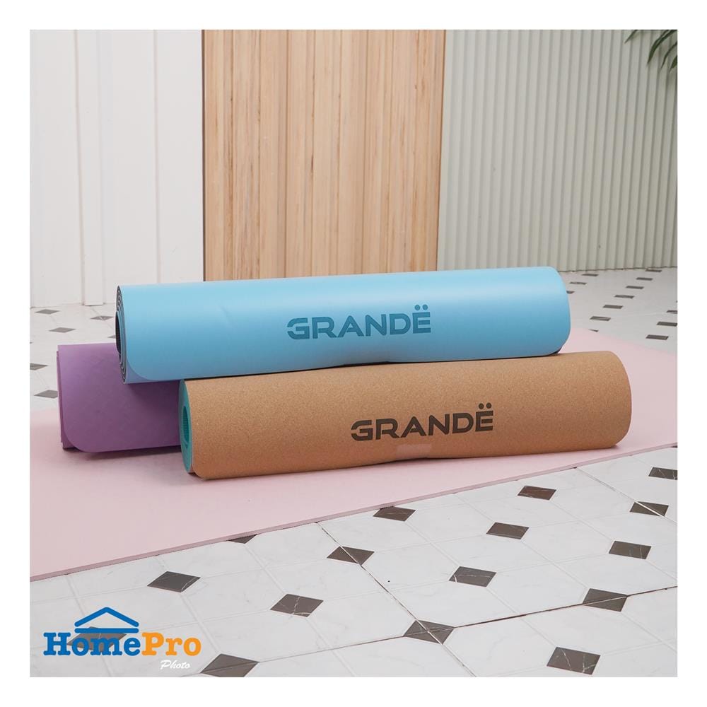 เสื่อโยคะ GRANDE TPE สีชมพู/ม่วง